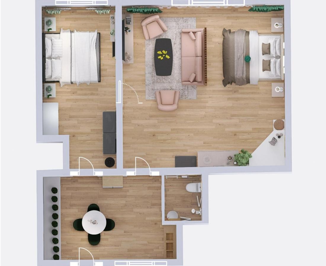 B8 - Spacious, Charming Apartment In Central 시비우 외부 사진